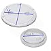X-Haibei Round Boat Non Slip Inspection Hatch White Plastic Deck Plate with Detachable Cover, Anti-Aging,Anti-UV, Marine Accessories (Inside Diameter 6 inch)