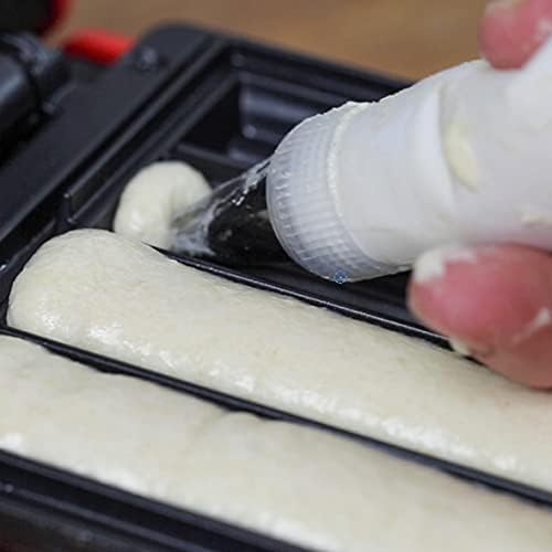 Global Gizmos 35529 Churros Maker 700W / Piping Bag Included / Thermostatically Controlled 180° Rotary System For The Perfect Bake / Freshly Bake 4 Churros At A Time / Ready In Minutes