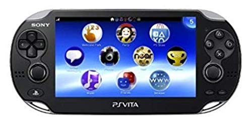 Sony Playstation Vita WiFi 1000 Series OLED Console with 2 Silicon Thumbstick Covers (Renewed) (Piano Black)