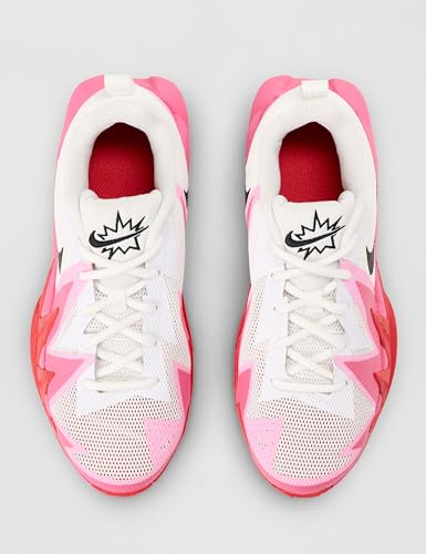Image of Nike Unisex S.T. Dynamite White /Black-Tropical Pink-Pinksicle Basketball Shoes UK 3.5