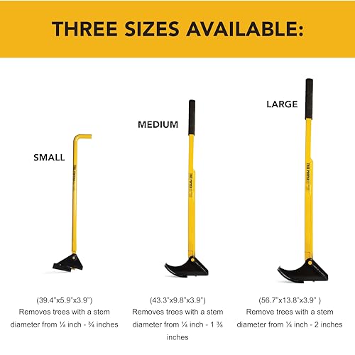 Large Size – Heavy-Duty, High-Leverage Invasive Plant Remover, Fully Uproots Woody Stems ¼ inch - 2 inches – Ideal for Landowners, Conservation, and Land Management