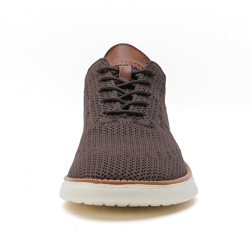 Image of Men's Mesh Oxfords Sneakers Handmade Comfortable Casual Dress Business Slip On Lightweight Walking Shoes for Men