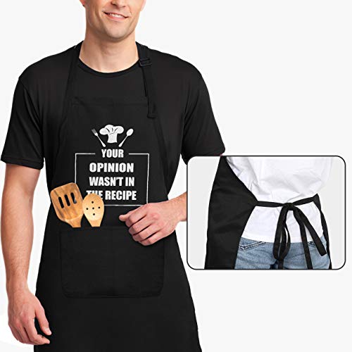 Lylpyhdp Funny Chef Apron, Mens Apron, Funny Apron Cooking For Men & Women With 2 Tool Pockets Adjustable Neck Strap Waterproof And Oilproof Best For Cooking, Grilling, Mens Gifts For Brithday. #TOP4
