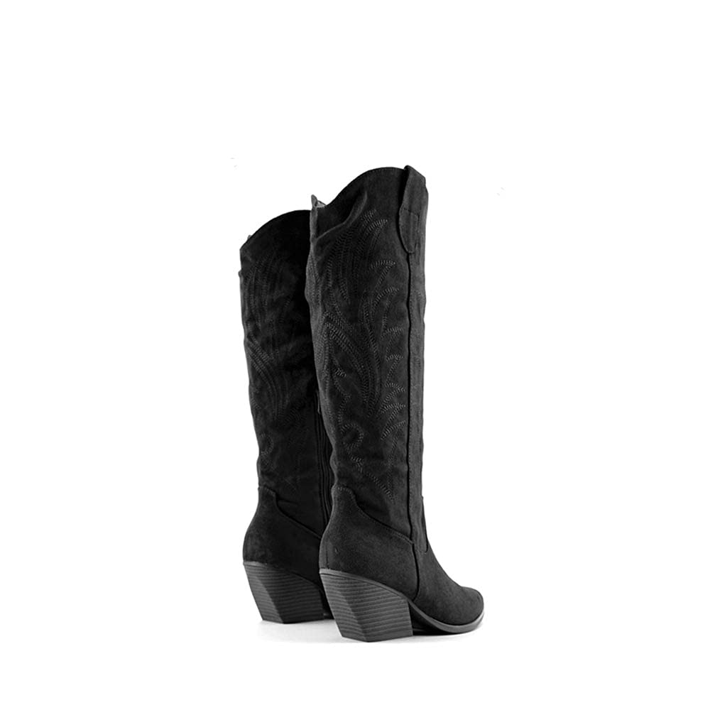 MODELISA - Bota Alta Campera Cowboy Tacón Ancho Mujer