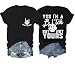 Yes I'm A Bitch But Not Yours Shirt Skull Quote Personality Tee Top, Funny Casual V Neck T-Shirt for Women