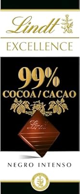 Lindt Chocolate EXCELLENCE 99% cacao tableta de chocolate puro chocolate negro aromático extrafino intenso y equilibrado