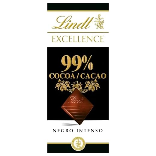 Lindt Excellence Tableta Chocolate Negro, 99% Cacao, 50g