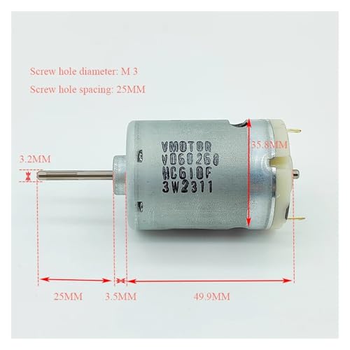 545 Starter Electrónico DC 6V-12V 25600RPM Taladro miniatura 2