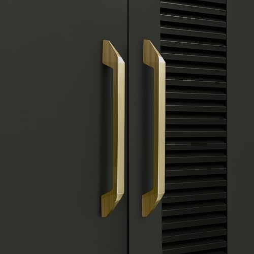 Image of Plantex Cabinet Handle /Kitchen Cabinet Door Handle /Wardrobe /160 mm Cupboard Handle /Door Pull-Push Handle for Home /Office - Pack of 2 (Brass Antique)