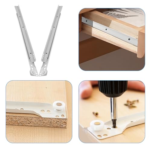 Correderas silenciosas Abaodam con rodamientos de bolas para muebles sin ruidos 8