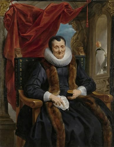 Art mural Jacob Jordaens portrait vintage pour décoration élégante de chambre