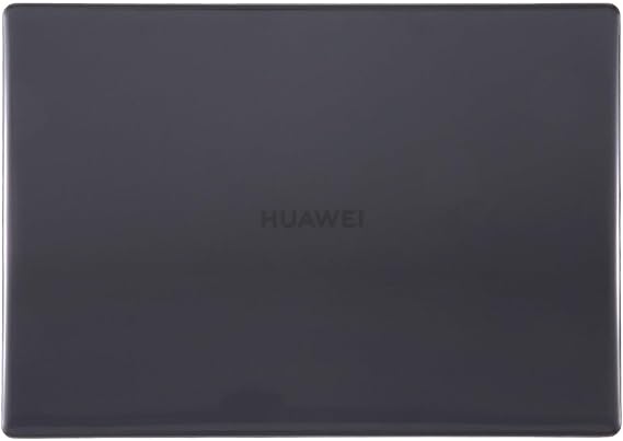 Huawei MateBook D14 2019-2022 Kılıf Uyumlu Kristal Parlak Şeffaf Sert Hard Case İnce Hafif Çizilme Koruma 14 inç Siyah