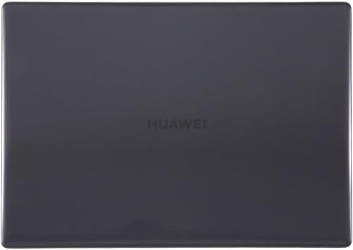 Huawei MateBook D14 2019-2022 Kılıf Uyumlu Kristal Parlak Şeffaf Sert Hard Case İnce Hafif Çizilme Koruma 14 inç Siyah