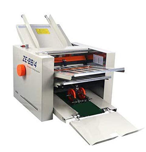 Cgoldenwall Ze-8B/4 Automatic Paper Folder Folding Machine With 4 Folding Plates For Folding Documents Files Business Letters Product Manuals Instructions #TOP2