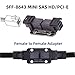 chenyang SFF-8643 Coupler Adapter Mini SAS 4.0 SFF-8643 Female to Female Internal Expansion Adapter