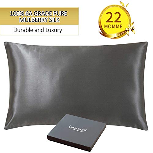 ZIMASILK 22 Momme 100% Mulberry Silk Pillowcase for Hair and Skin,More Breathable&Smooth Silk,Both