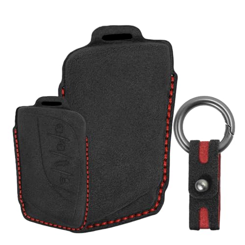 Coque de clé de voiture en daim pour Lexus NX350 RX350h ES300h : étui protection noir 4 boutons