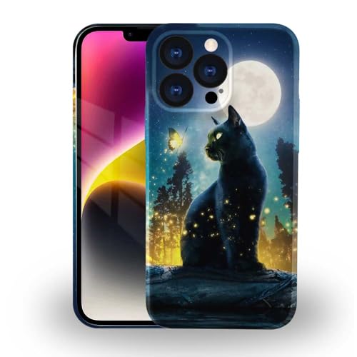 Coque iPhone 14 Pro Max antichoc, évitez les rayures avec la protection fine chat 3D