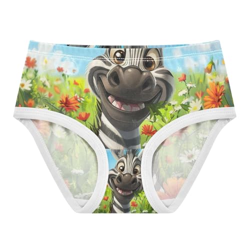 Toddler Panties, Cute Animal Flower Girls Underwear Cotton, 2T–8 Years