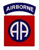 82nd Airborne Division Clear Vinyl Decal, 3 1/4" Size, 1 Pack