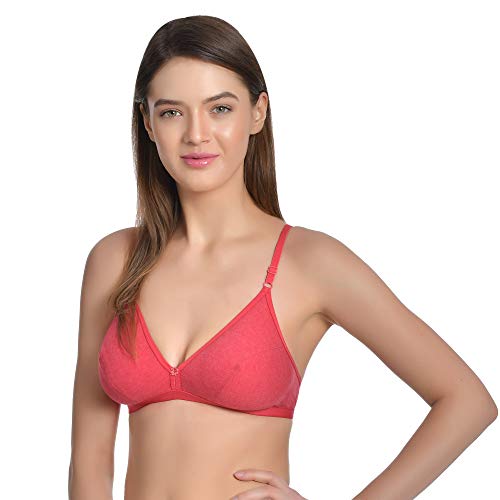 Image of Aimly Women's Cotton Non-Padded Non-Wired Solid Multicolor Bra Combo Pack of 6