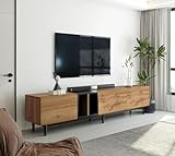 Vabches Mueble para TV Moderno, Centro de Entretenimiento con 3 Gabinetes y Estantes Abiertos, Soporte para 80” TV,...