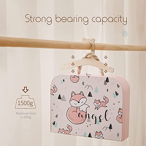 20 Pcs Kids Wooden Hangers，9'' Kids Baby Toddler Children Wooden Hangers,For Clothes & Pants，Baby Children Wooden Hangers #TOP3