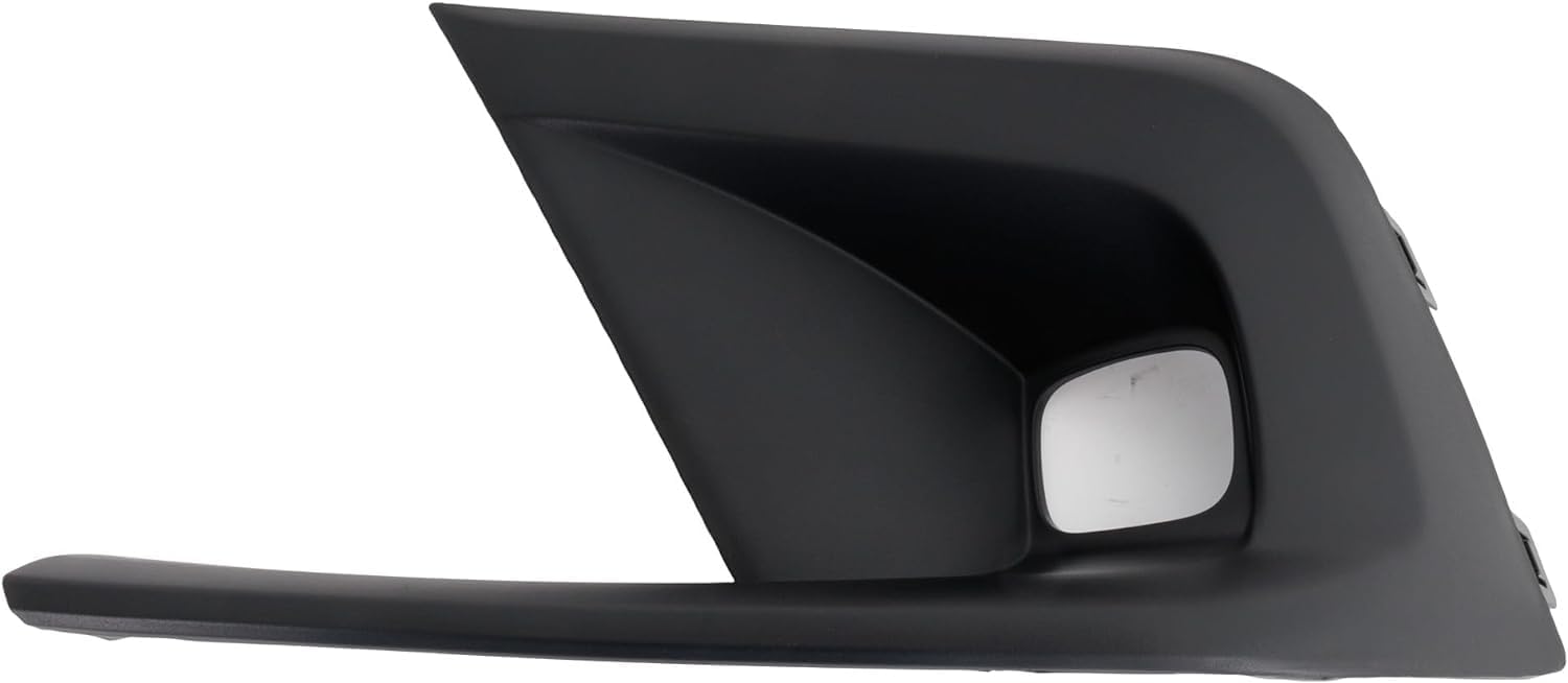 DAT AUTO PARTS Front Left Driver Side Fog Light Cover Lamp Hole Bezel Trim Grille Molding Insert Replacement For 2022-2024 Honda Civic Hatchback & Sedan Except Touring Black Textured Plastic HO1038164