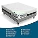 LUCID 12 Inch Latex Hybrid Mattress - Responsive Latex Foam and Encased Springs - Firm Feel - Motion Isolation - Edge Support - Gel Infused - Pressure Relief - Bed in a Box - Twin XL Size
