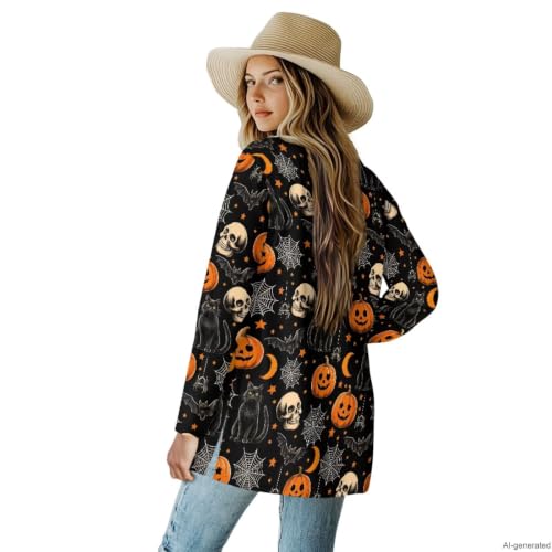 Image of Cardigan Sweaters for Women Long Sleeve Cardigan Soft Drape Open Front Fall Dusters V-Neck Jackets Dressy Loose Coat