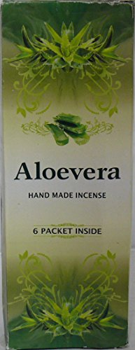 Andrea Collection Räucherstäbchen Aloe Vera, 6 Packungen à 20 Räucherstäbchen C/U Cover