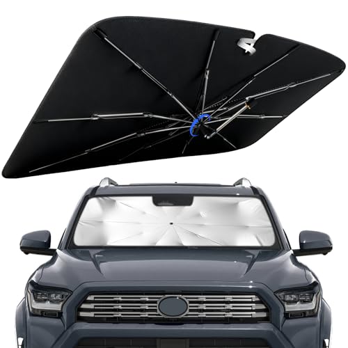 Windshield Sun Shade for Toyota 4Runner 2010-2026 with 360° Rotating Shaft