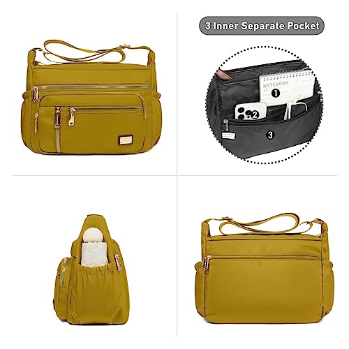 Image of NPBAG Crossbody Bag for Women, Shoulder Purse Handbag Messenger Bag, Trendy Pocketbooks, Waterproof and Multi-Pockets