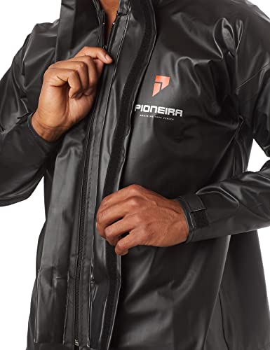 Capas Pioneira, 2901MPREGG, Capa de Chuva Impermeável Para Motoqueiro de Pvc Masculino Combate Capuz