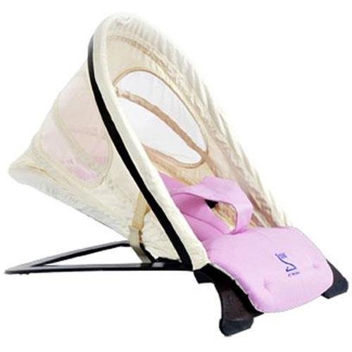 Svan Bouncer in Vanilla and Lilac with Espresso Wood