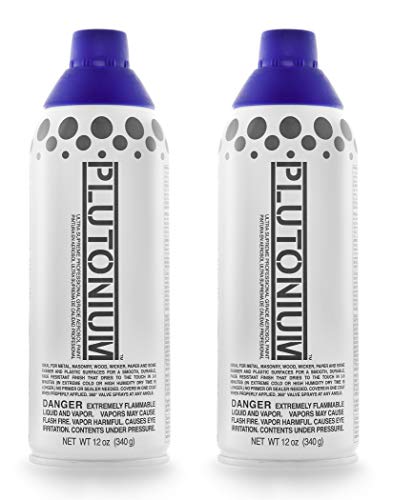 Plutonium Paint Ultra Supreme Professional Aerosol Spray Paint, 12-Ounce, Purple Haze (2 Pack) #TOP8