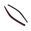 Tuningpros WD2-224 Dark Smoke 2 Pcs Set Window Visor (Outside Mount) Deflector Rain Guard Compatible with 1996-2000 Honda Civic Coupe/Hatchback #1