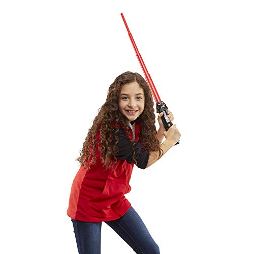 Star Wars Lightsaber Squad, sabre laser Dark Vador à lame rouge extensible, jouet de déguisement, pour enfants, dès 4 ans