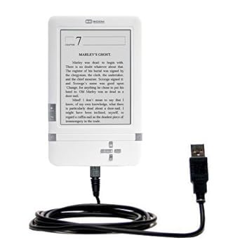 Straight USB Cable for Charging and Sync Compatible with BeBook Club with TipExchange Technology