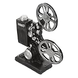 Figura de proyector: el pequeño adorno de proyector vintage es liviano y compacto, lo que lo hace fácil de usar y almacenar, proyector de resina retro