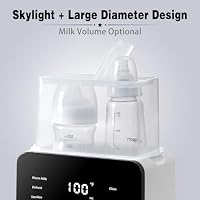 Losbenco Double Bottle Warmer and Steri-lizer, 8-in-1 Fast Baby Milk Warmer with Timer for Breastmilk or Formula, Multifunctional Bottle Warmer with Food Heater Defro — image 3