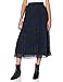 Produktbild Tommy Hilfiger Damen Luna MIDI Skirt Rock, Schwarz (Allover Star PRT/Black Beauty 058), X-Small (Herstellergröße: 4)