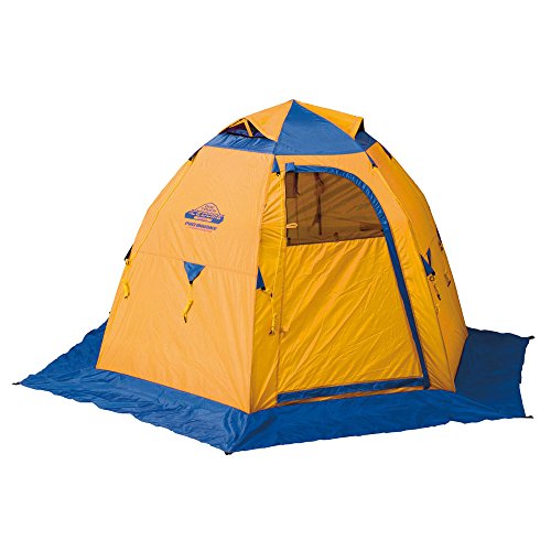 オレンジ色のテント