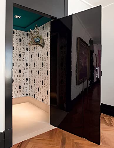 Adesivo Preto Blackout Impermeável Lavável Bloqueia Luz Janela Vidro Porta 2m x 60cm