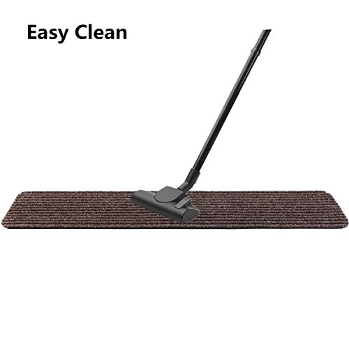 14 Pack-(8"x 30"),Non-Slip Stair Treads Carpet Indoor, Anti Slip Stair Mats, Skid Resistant Rubber Backing for Child Proofing/Pet Safety/Elderly Safety, Brown