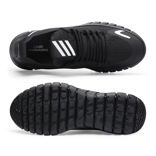 Image of CHAMARIPA Men's Invisible Height Increasing Elevator Shoes - Lace up Light-Weight Casual Height Increase Walking Shoes - 2.76 Inch Taller
