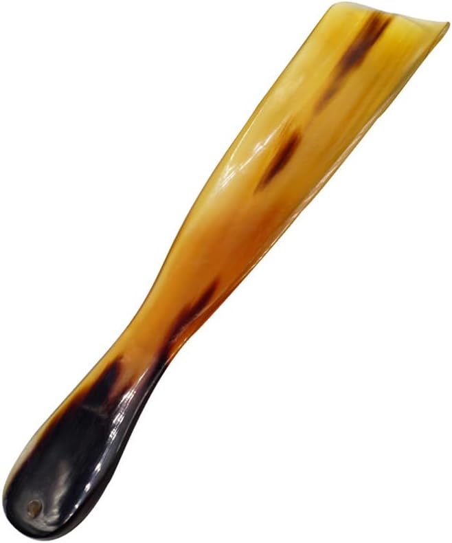 Silífono de cuerno de yak de 8.07 pulgadas ligero ergonómico para calzado miniatura 1