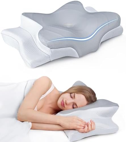 Ultra Pain Relief Cooling Pillow for Neck Support, Adjustable Cervical