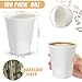 Jingmore 100 Pack Compostable Paper Cups Bulk 8 oz Biodegradable Disposable Coffee Cups Bagasse and Bamboo Fibre, for Hot or Cold Drinking Home Office Picnic Travel Events Party Supplies 2