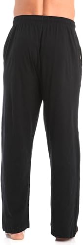 Vista 3 de Hanes Pantalón de pijama de punto sólido para hombre (paquete de dos pares)